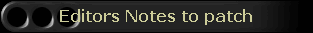 Editors Notes to patch